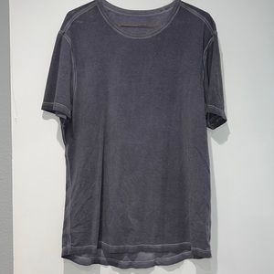 Grey distressed wash Lululemon t-shirt. Gently worn. Size Large.